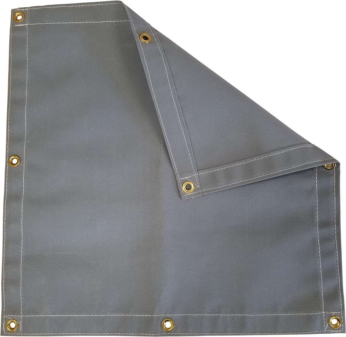 Grey Polyester Canvas Tarp 8 Ft. X 20 Ft. 14.5 Oz. O907808