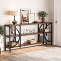 70.9 Inch 3 Tier Console Table with Shelves K869