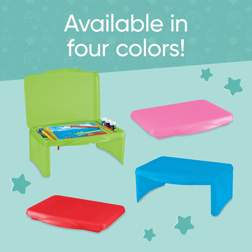 Portable Folding Lap Desk with Storage Tray Blue A83265