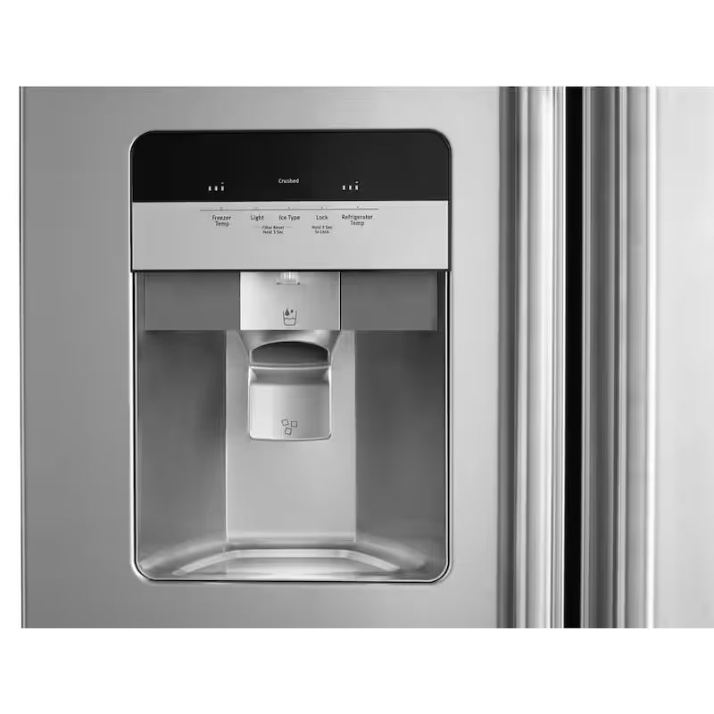 24.5 cu. ft. Side by Side Refrigerator Stainless Steel with Ice and Water Dispenser D83747