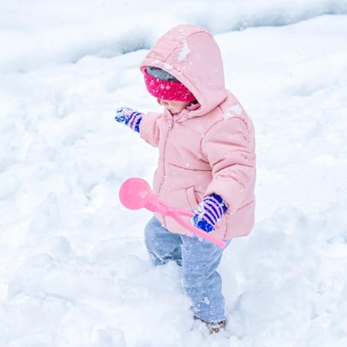 Pink Plastic Snowball Maker Clips Set of 4 C499267