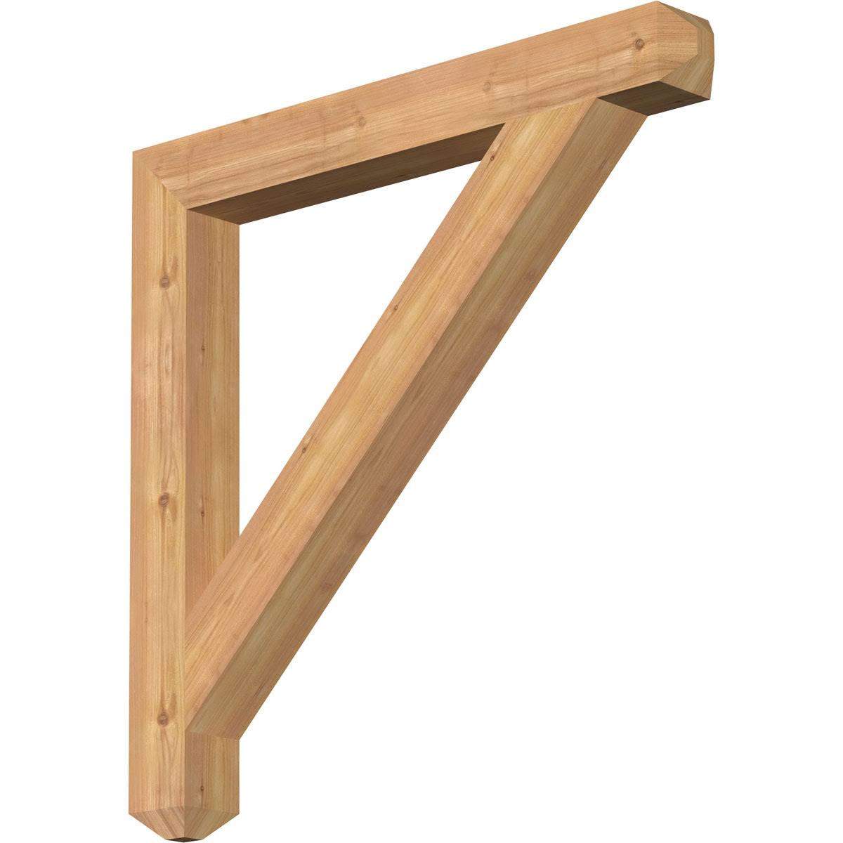 Traditional Craftsman Smooth Bracket, Western Red Cedar J4219