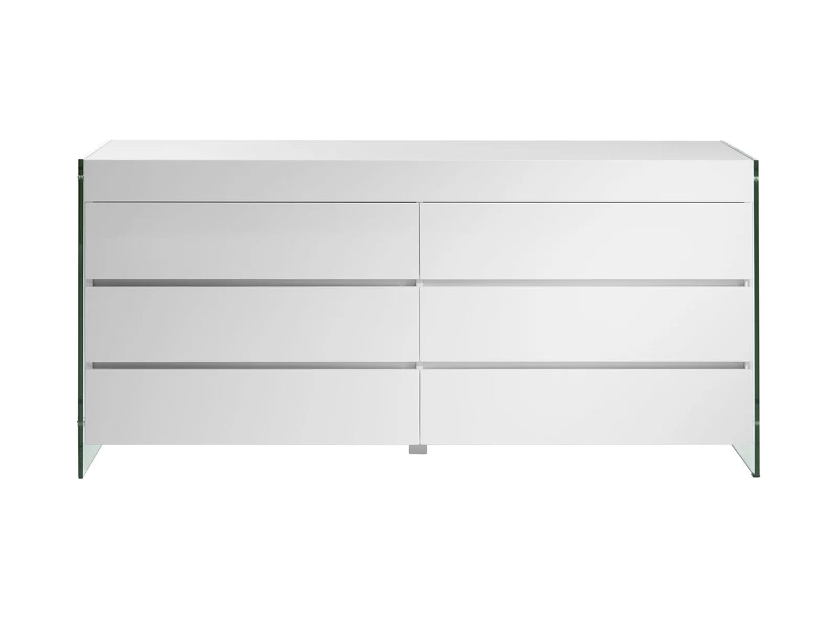 White Engineered Wood Dresser C825314