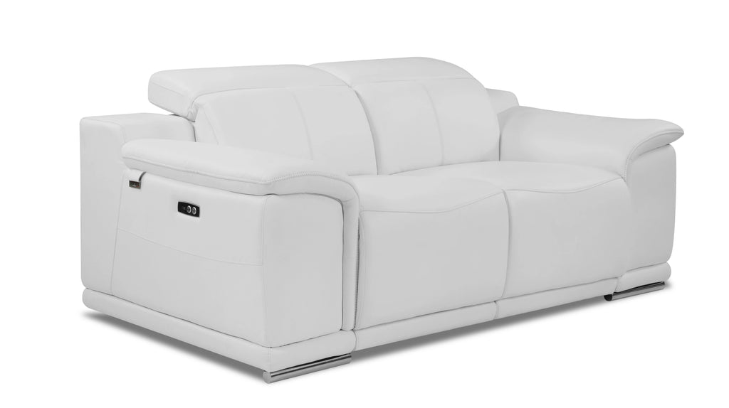 Italian Leather Power Reclining Loveseat B84420