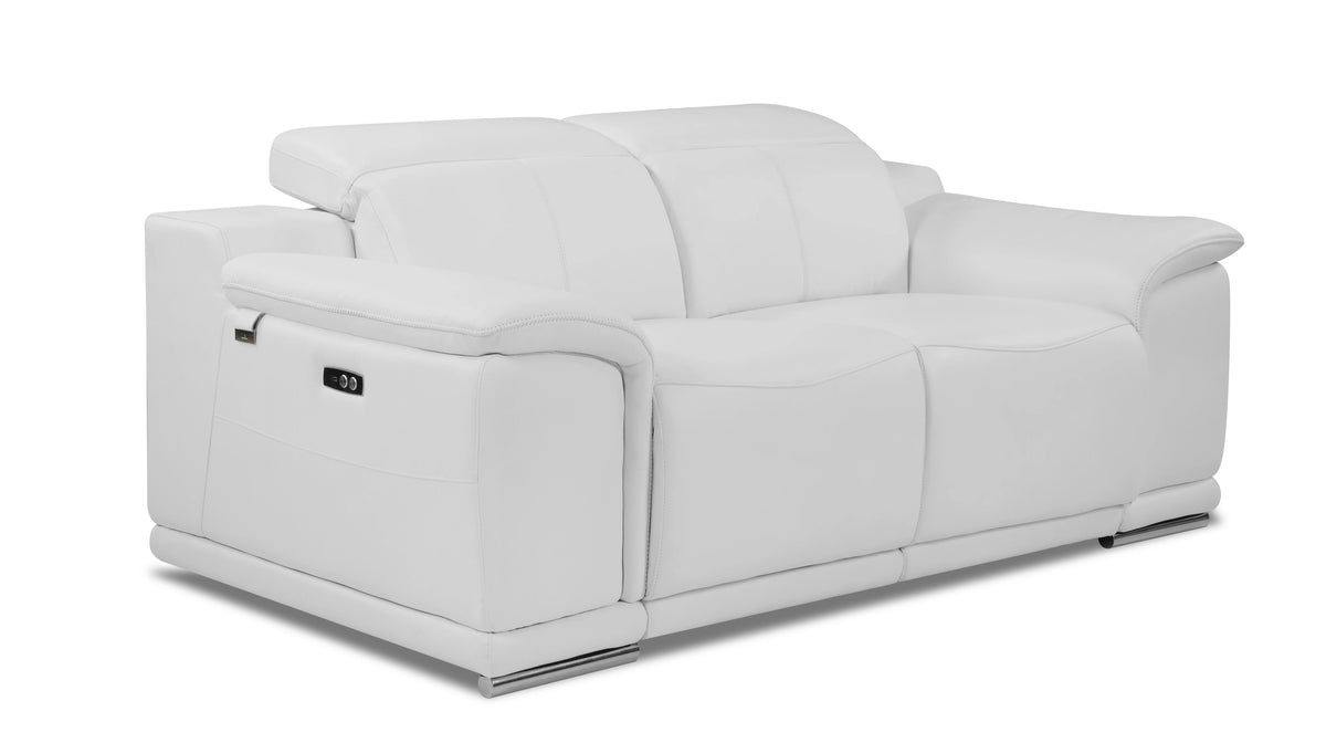 Italian Leather Power Reclining Loveseat B84420