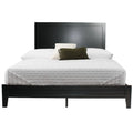 Black Wood Queen Platform Bed I621