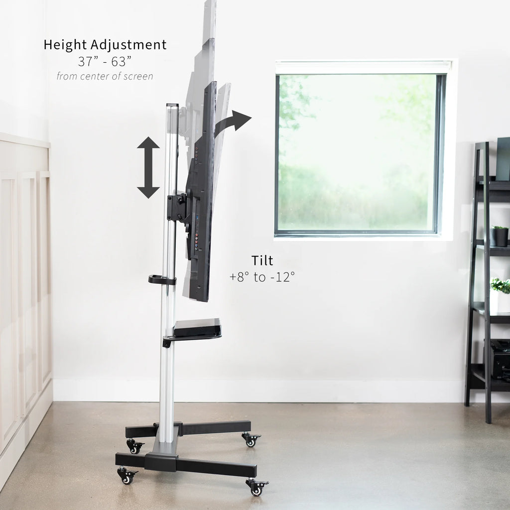 Heavy Duty Mobile TV Cart for 32" to 83" Flat Screen O148