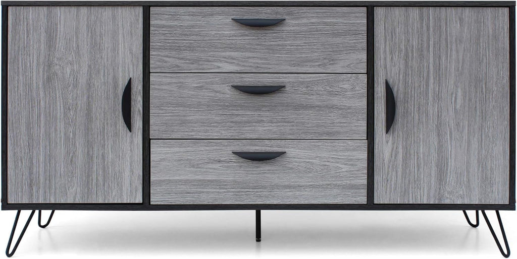 Mid-Century Modern Faux Wood Cabinet U524120