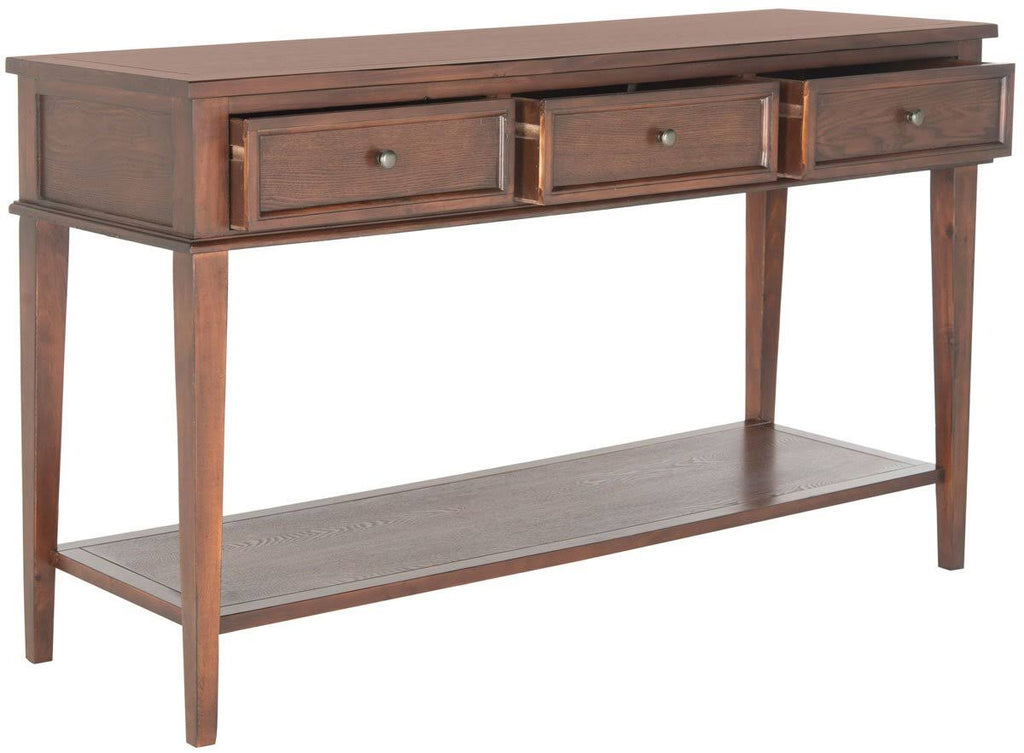 Ash Grey Console with Storage Drawers C943