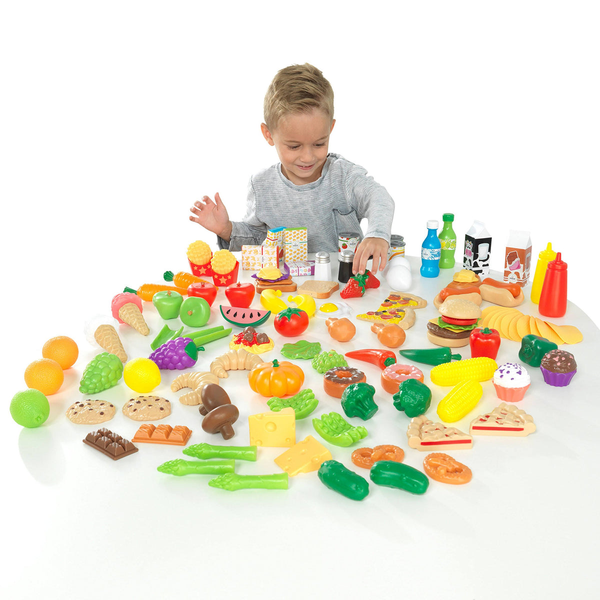 115 Pieces Play Food Set W605