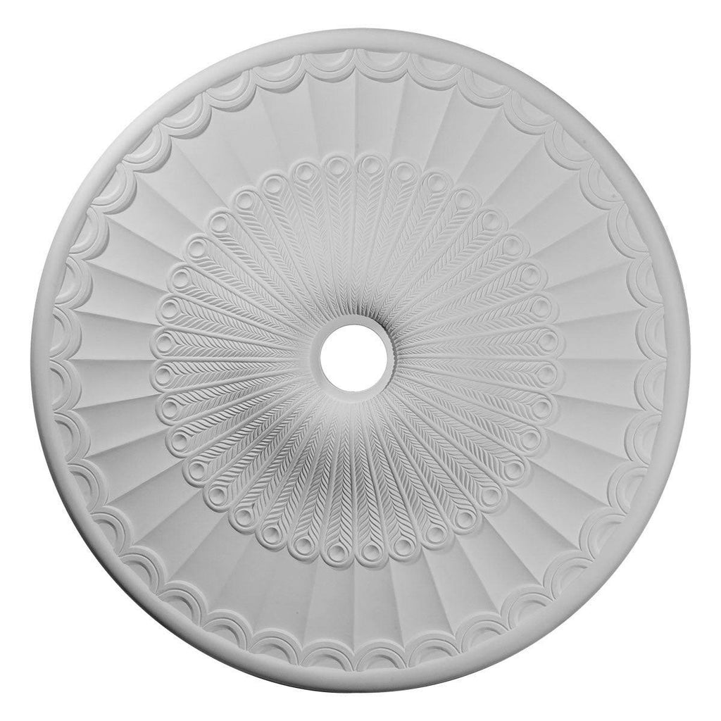 Hand-Painted Rubbed Bronze Ceiling Medallion A3024