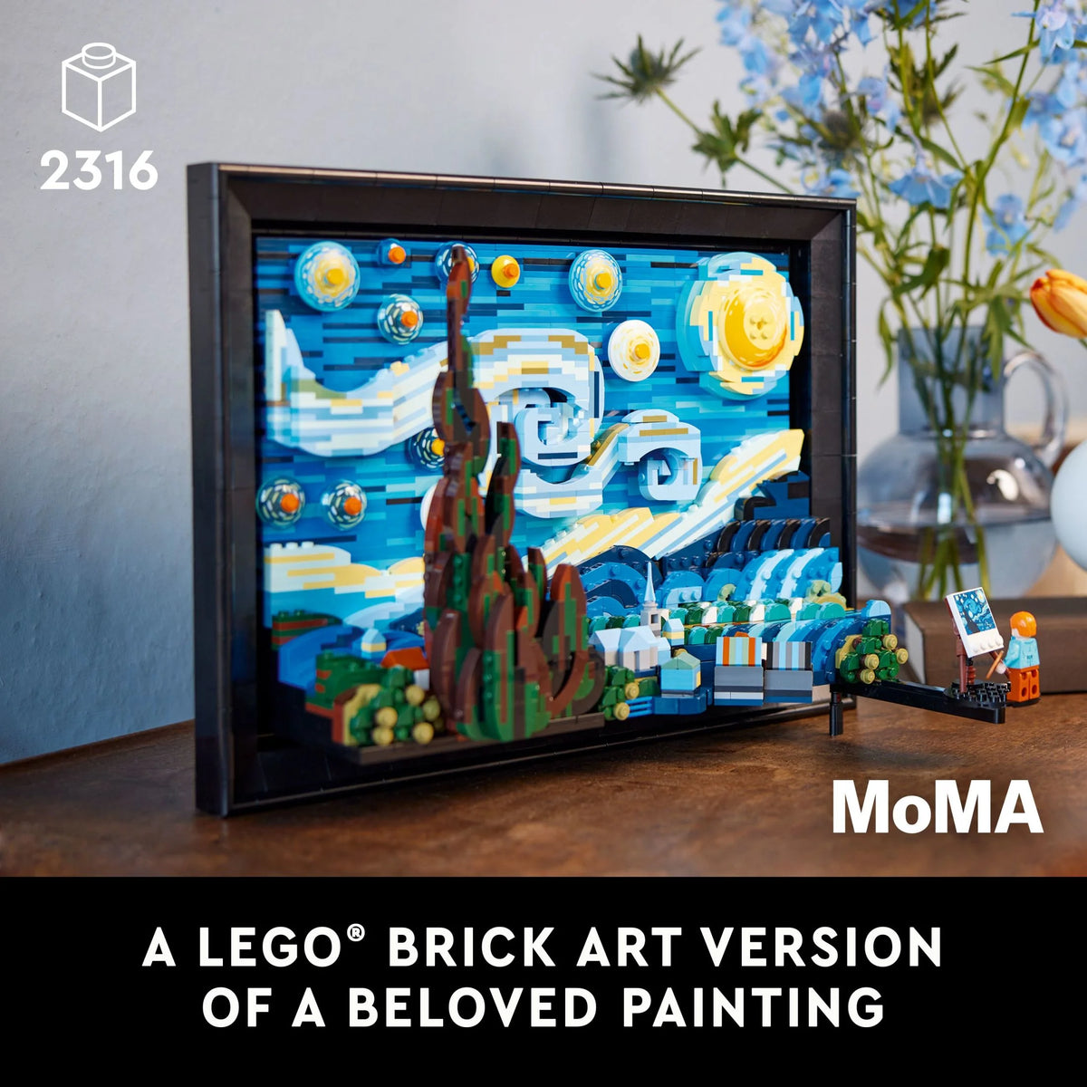 Vincent Van Gogh The Starry Night 3D Wall Art Building Set Q2745