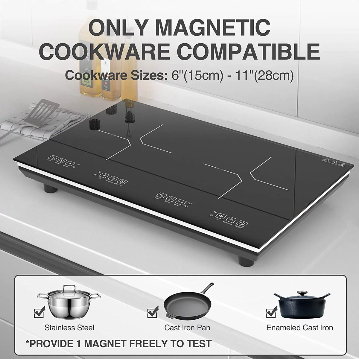 24 Inch 2 Burner Induction Cooktop V250419