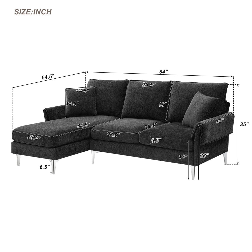 L Shaped Upholstery Sectional Sofa S440700