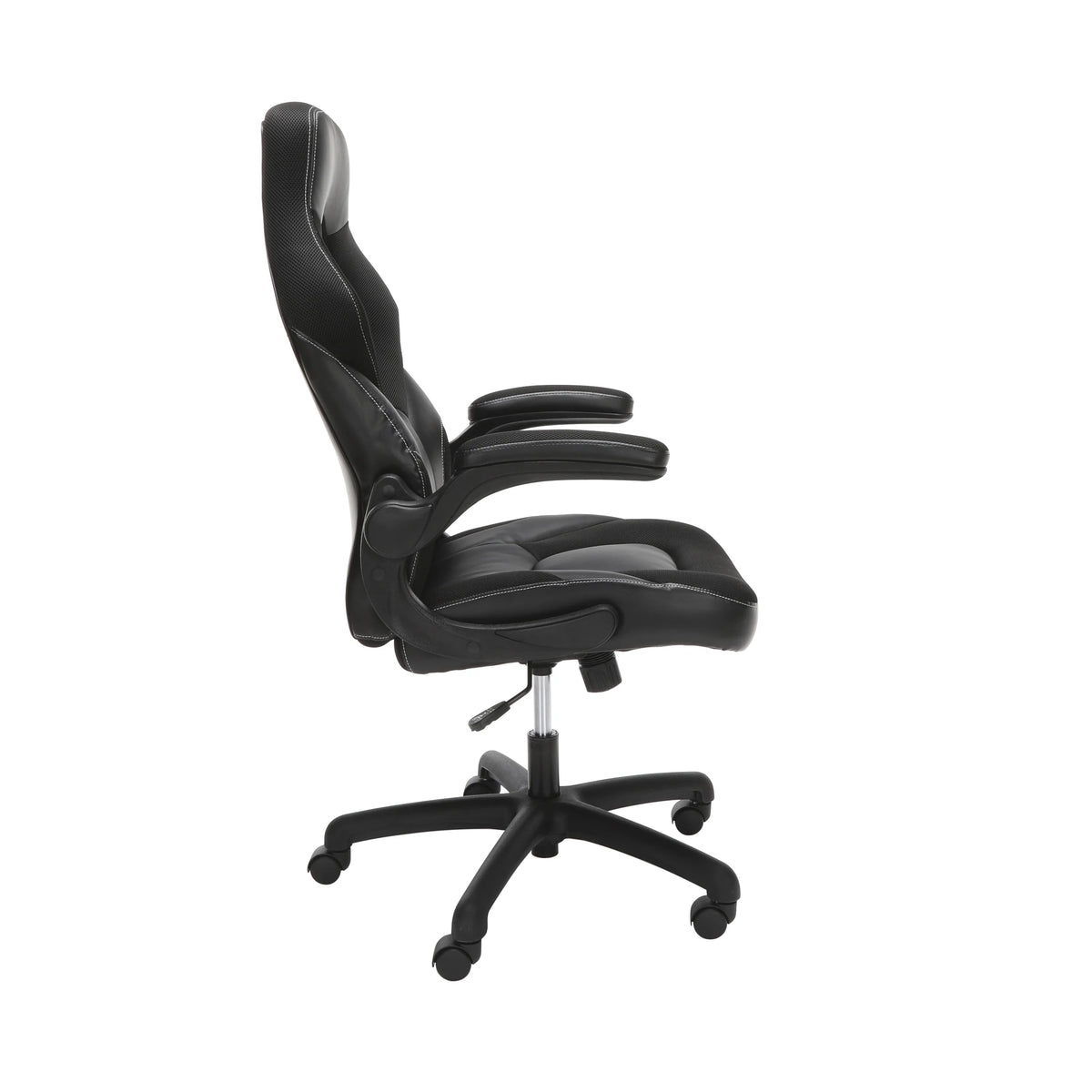 Black Gaming Chair with Integrated Headrest B606
