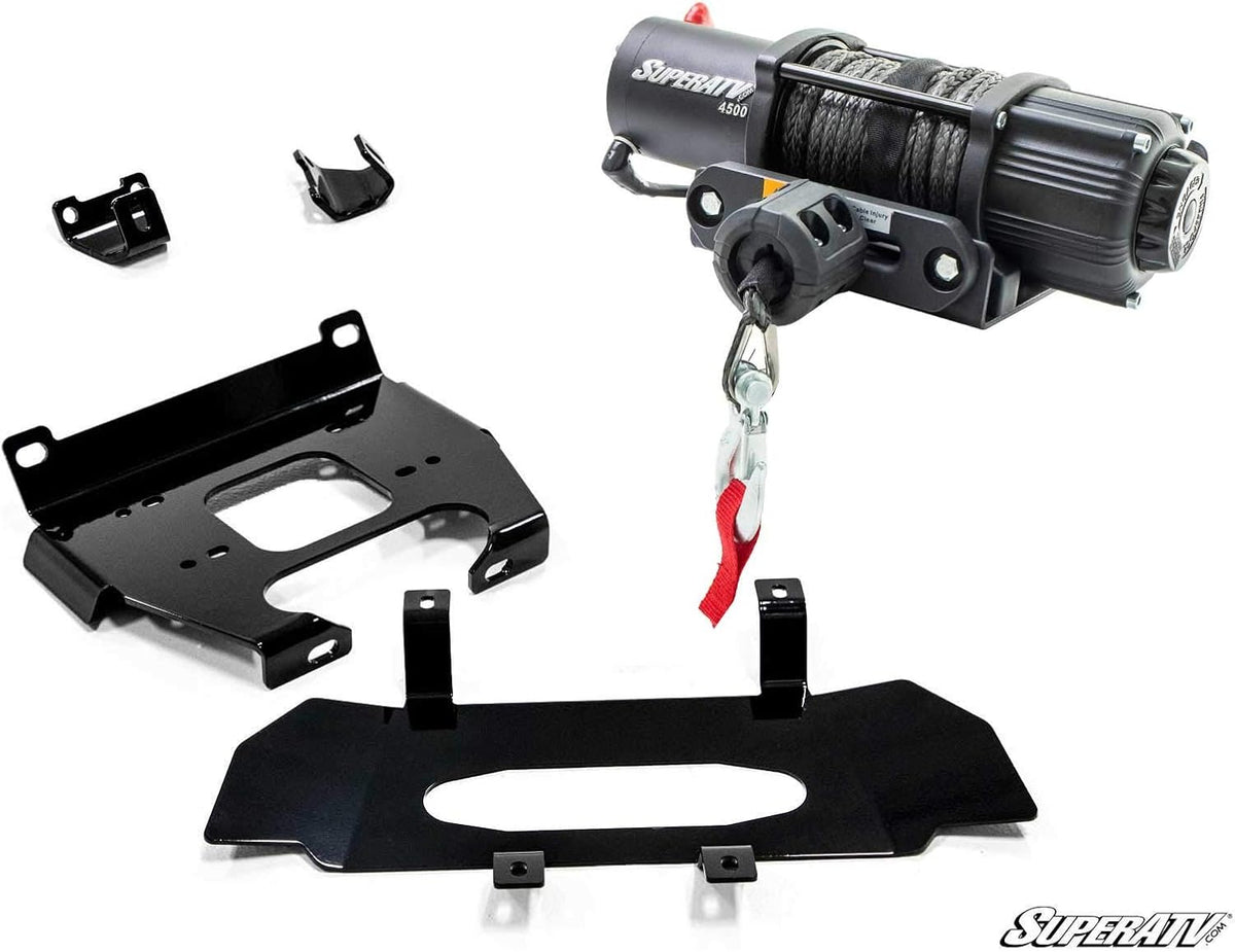 Black Ops 4500 lb Winch with Winch Mounting Plate Z1564