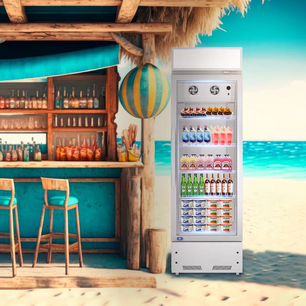 8.0 Cu.Ft Merchandising Refrigerator with Light Box U24999