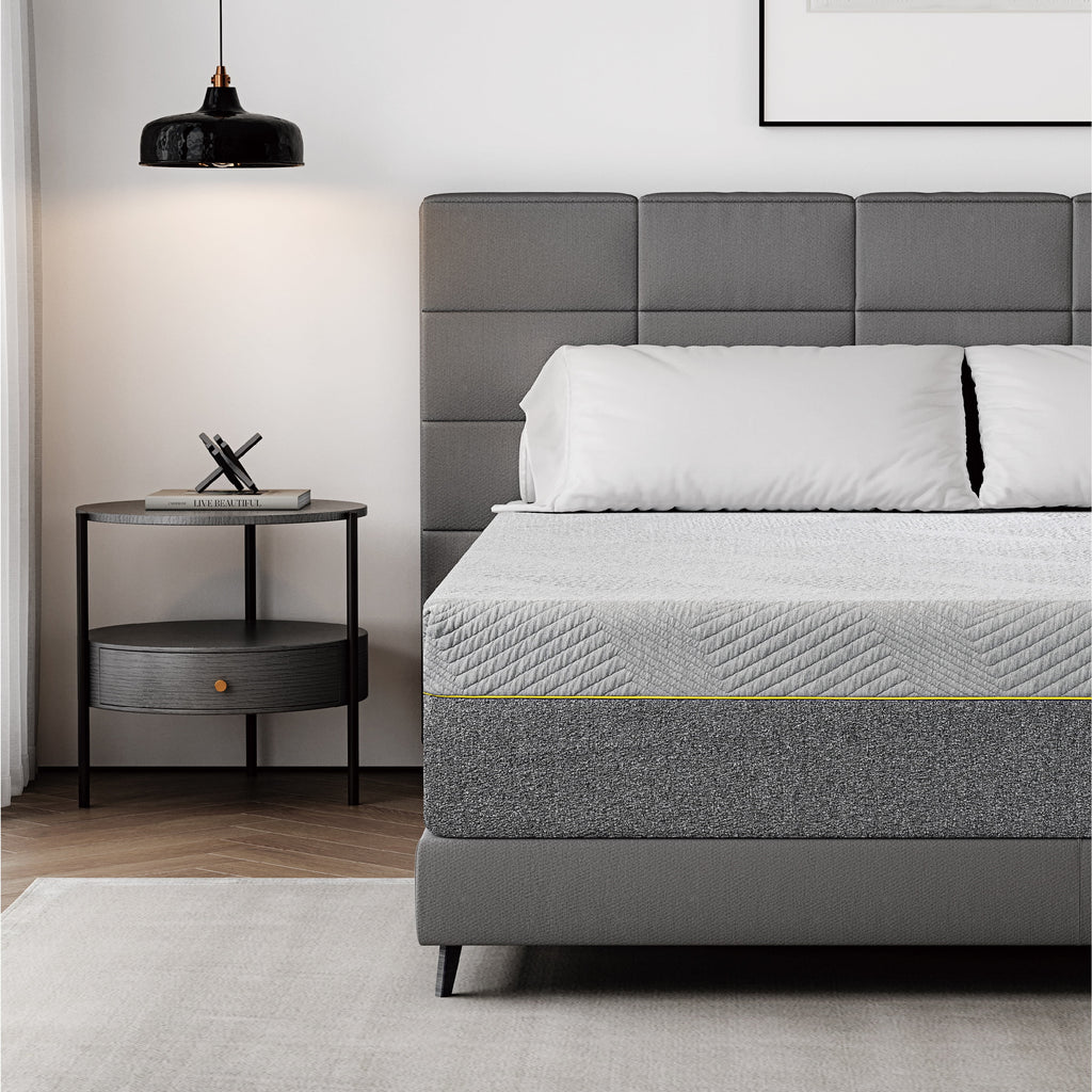 Grey 12 inch Queen Size Gel Memory Foam Mattress V77668
