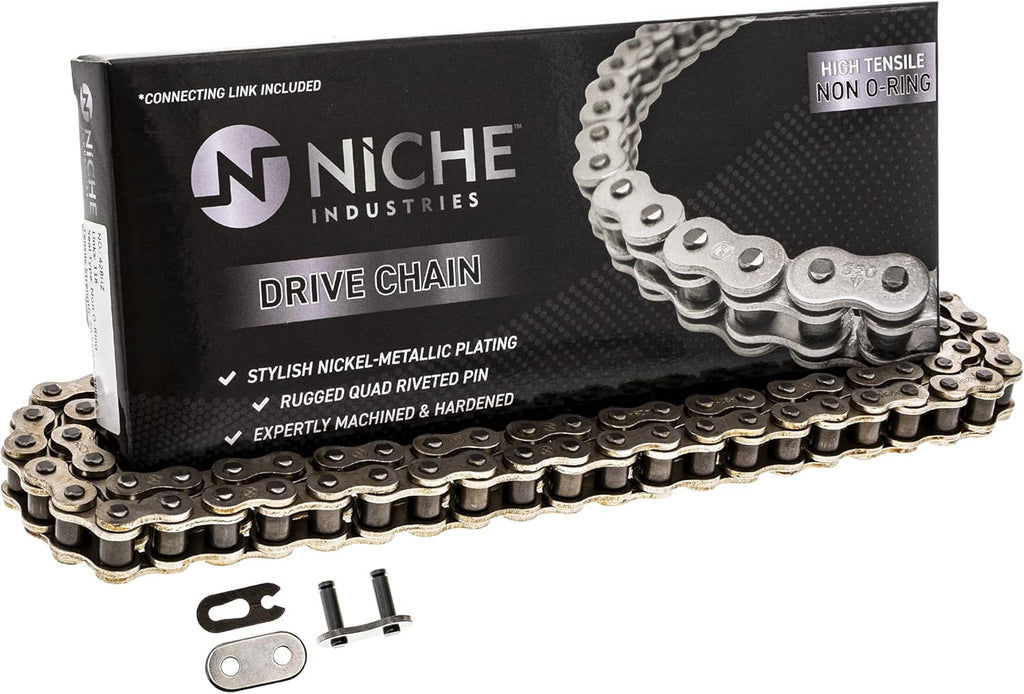 Drive Sprocket Chain Combo 428HZ Standard 110 Links Pack of 2 X147113