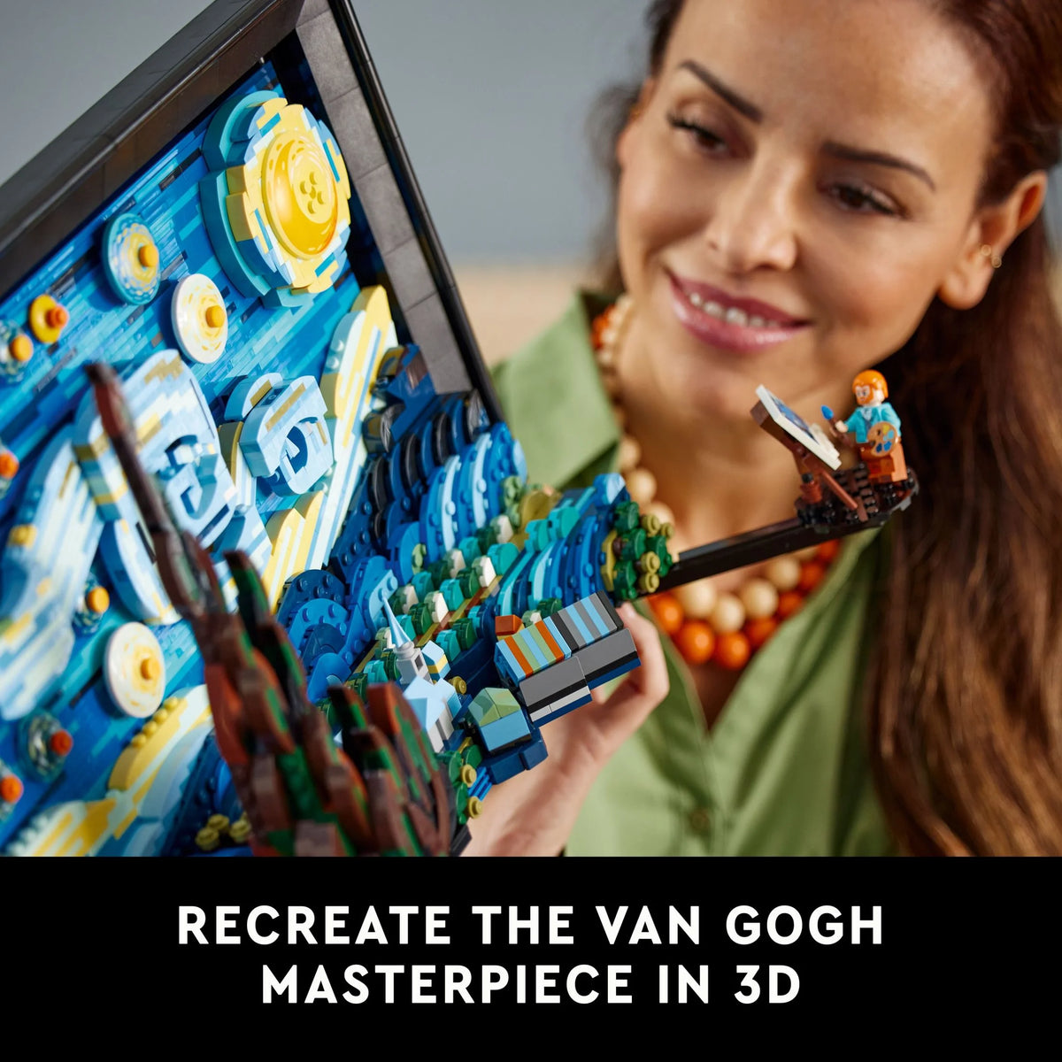 Vincent Van Gogh The Starry Night 3D Wall Art Building Set Q2745