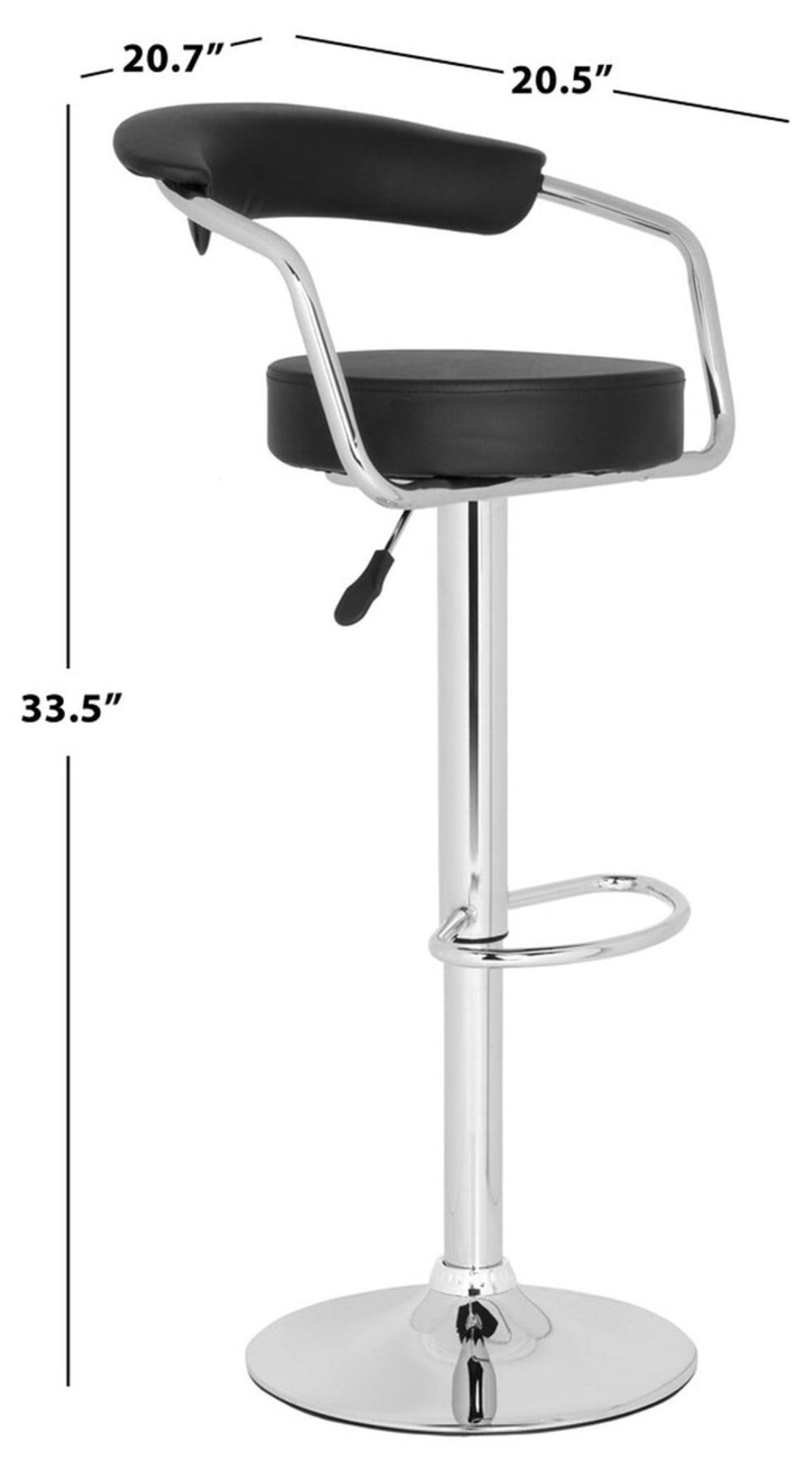 White Swivel Bar Stool W19267
