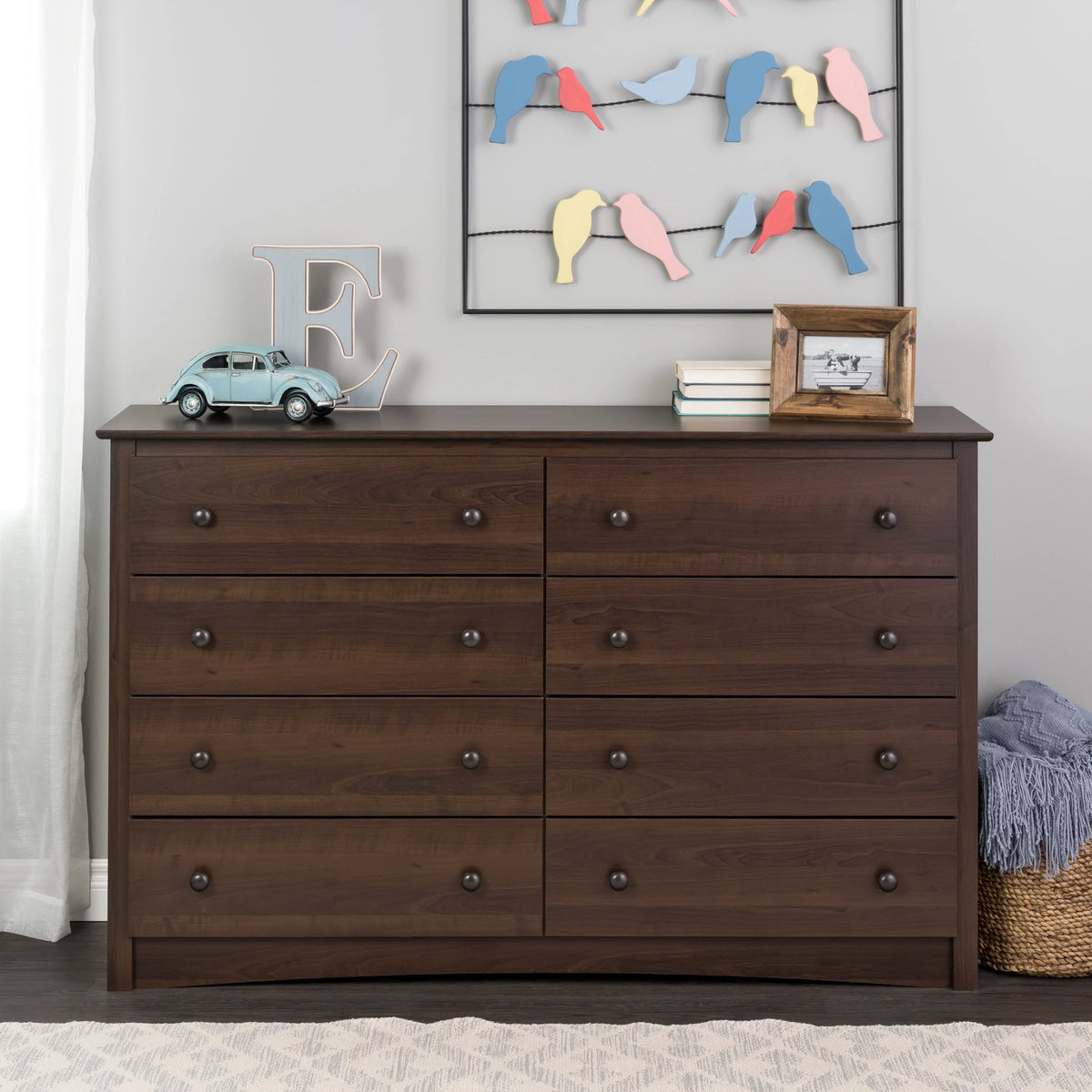 Black 8 Drawer Dresser M663577