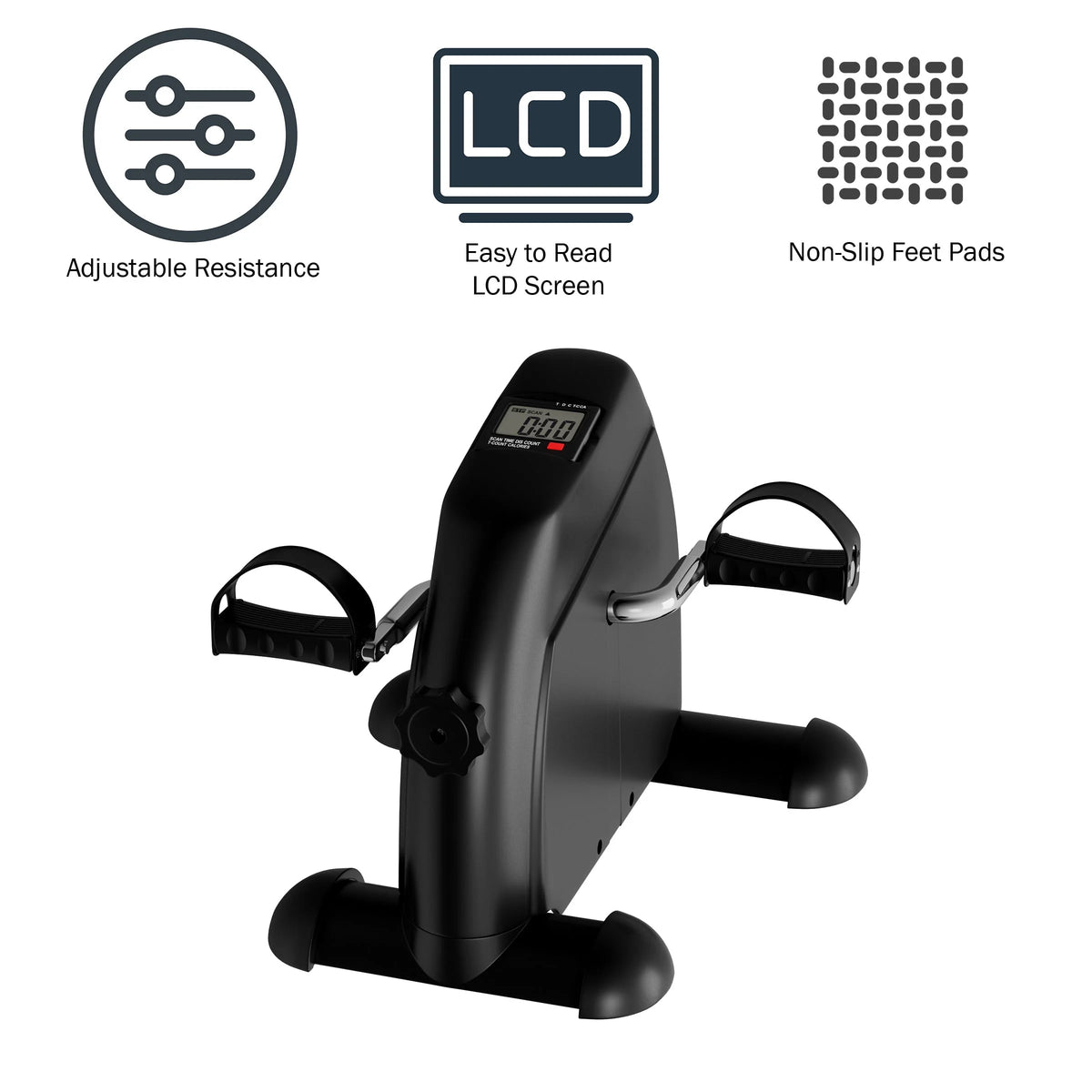 Under Desk Bike and Pedal Exerciser with Calorie Counter M372