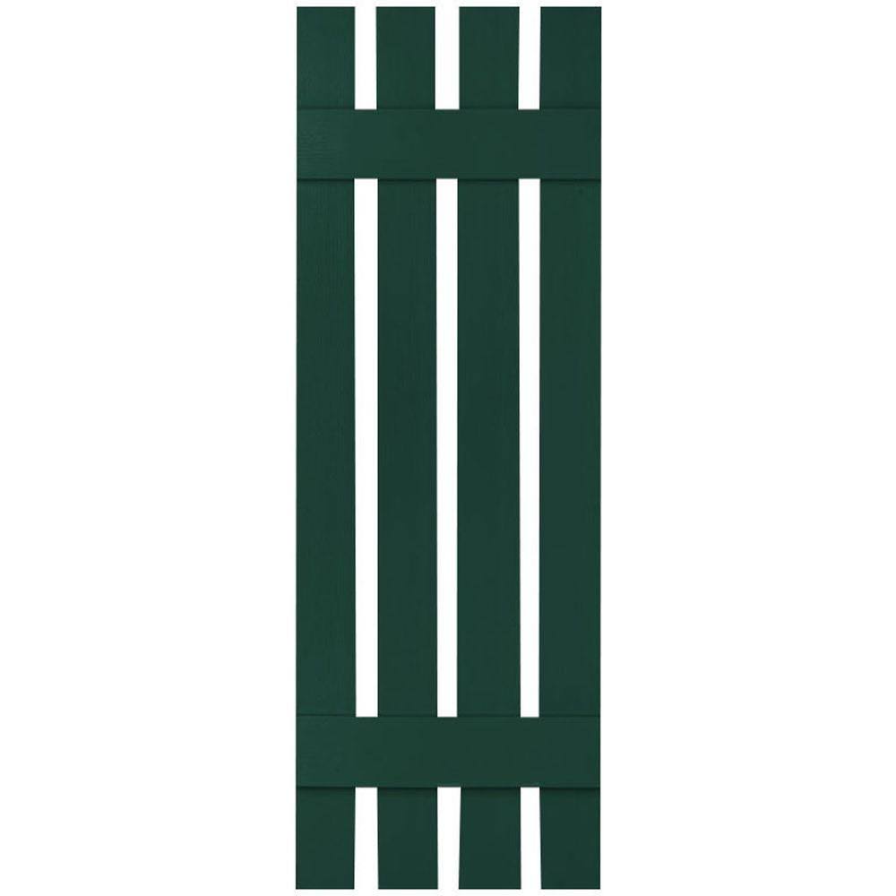 Midnight Green Vinyl Board-n-Batten Shutters N98093