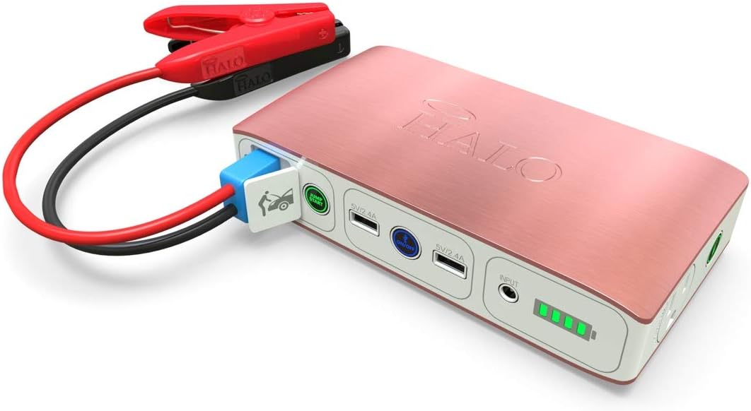 Rose Gold Portable Phone Laptop Charger Car Jump Starter with AC Outlet K53967